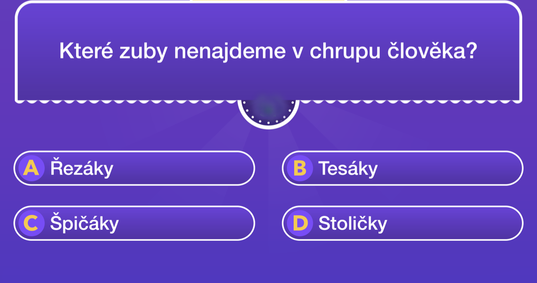 zuby člověka kvíz