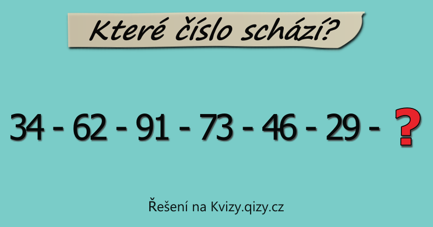 Ktere Cislo Doplnite Misto Otazniku řada