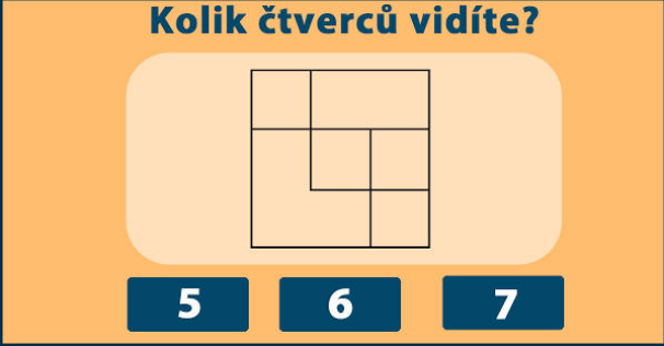 Kolik čtverců vidíte?