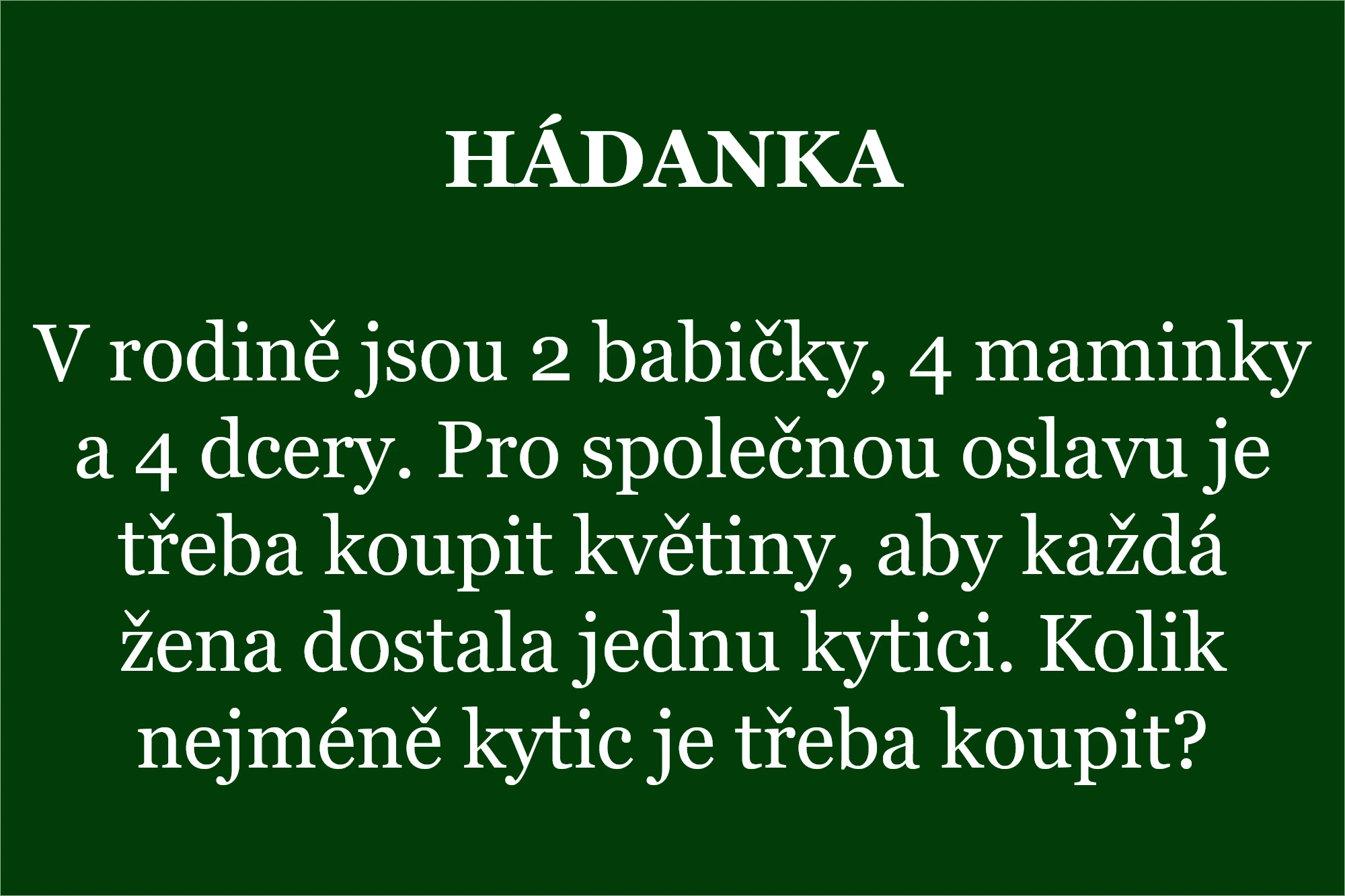 stronghadankastrongbr v rodine jsou 2 babicky 4 maminky a 4 dcery pro spolecnou 20250801 120149